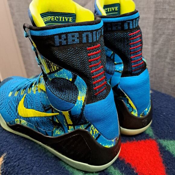%Size 13 - Nike Kobe 9 Elite Perspective Men Sneakers Neon Turquoise/Volt - A1 main image 9